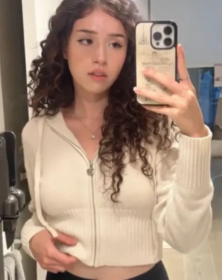 pokimane - bought myself a little festive treat haha