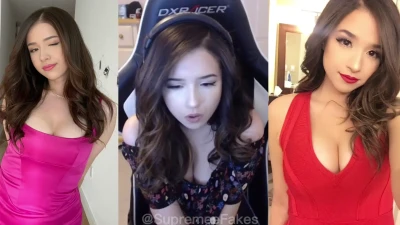 pokimane - Just a fun post workout selfie with my sexy man @damonstone