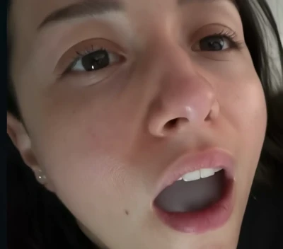 pokimane - After wearing this PVC hood, only the mouth is exposed for breathing. part 1