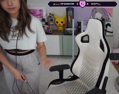 pokimane - You like hanging out in your big bros room dont u