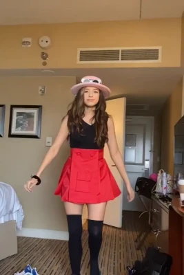 pokimane - Working on the no-tan-lines look - Part 2