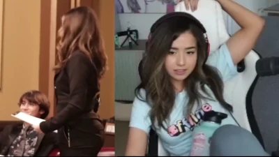 pokimane - Looking up a lady's dress, how could you? ;)