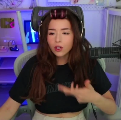 pokimane - Who wants surprise spicy videos in their DM? 🩵🤍💙