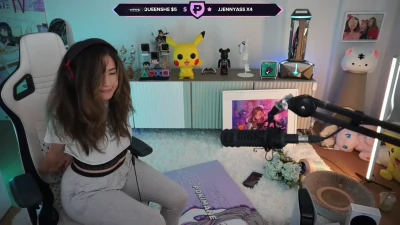 pokimane - my fag at my feet