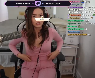 pokimane - Starting the morning off right 😈