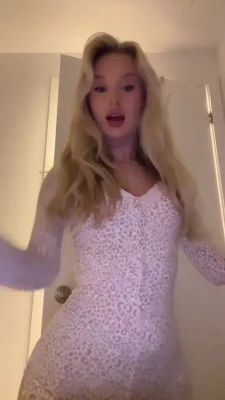 veronica - Orange cut out dress dance