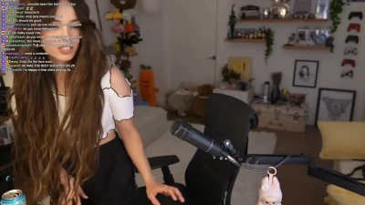 valkyrae - Hint of a smirk