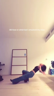 charlidamelio - 😂 Funny Webcam Moment: Silky smooth costume and vinyl red chair