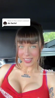 queenkalinxxx - Fucking my pussy with my pink double-ended dildo while vibrating my
