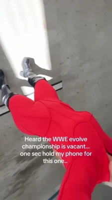 zena_wwe - BTS filming for YouTube looking thick🖤