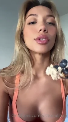 victorialewis - incredible what you could find under a girl sweater 🤭