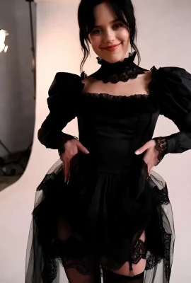 jennaortega - Idk about this angle but y’all asked for a video in the pose!