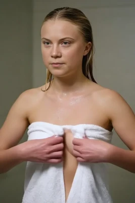 gretathunberg - my shirt is about to slip 🙈