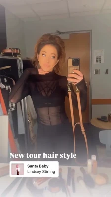 lindseystirling - Te gusta verme así? 👅🖤🥰