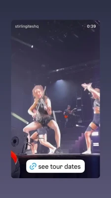 lindseystirling - I had been wearing a kilt and the socks were the last thing to come