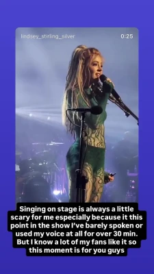 lindseystirling - this Snapchat filter said send me more money for tattoos ♥️ Can