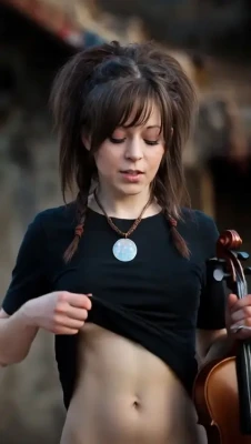 lindseystirling - Teaser pic from my latest Girl on Girl video with @haute_for_teacher