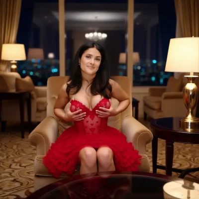 salmahayek - My ass says morning!  Using your hand pussy say hi back.