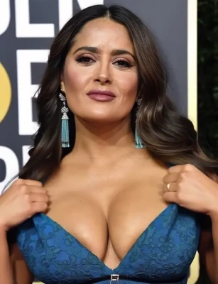 salmahayek - naughty ms claus is still waiting for her holes to be filled … 😈