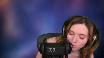 amouranth - in the bathroom at work
