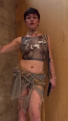 badgalhailey - front view riding "love log"