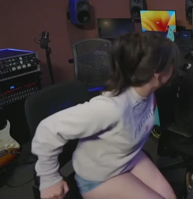 quarterjade - Little up skirt action while in the middle of filming ;)