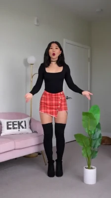 vivacious - Satin blouse too tight or tits too big 😉