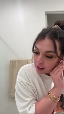 isabella.gomez - tank top no panties