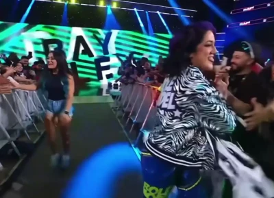 wwe_bayley - We had been edging each other all day until neither one of us could