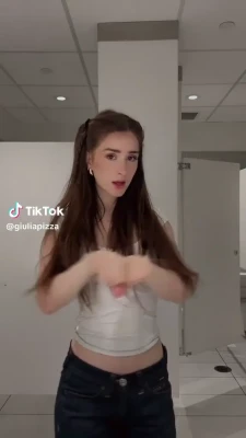 giulia - I went out braless today, think next time I need to try and film