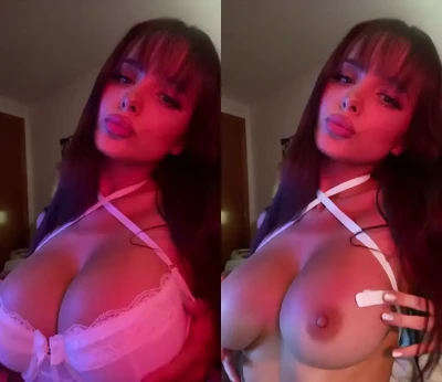 rinna0w - Pink hair and a little g-string.