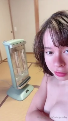 arisepeach - First time taking a full size dildo up my ass Enjoy watching me