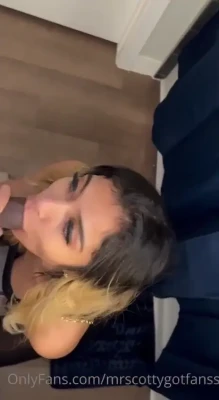 scottygotfans - Mmmmm yesss honey! That's right! Clean up his Creampie ;) We're