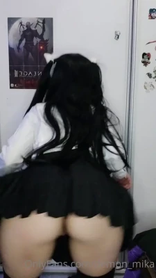 demon_mika - Wednesday are for close up pussy shots  God damn she s cute  With the
