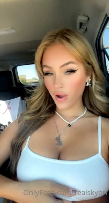 realskybri - Netflix or Me 😜 Cum find out if the remote or my cock is bigger! 