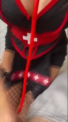 realskybri - Teasing and flashing with new lingerie